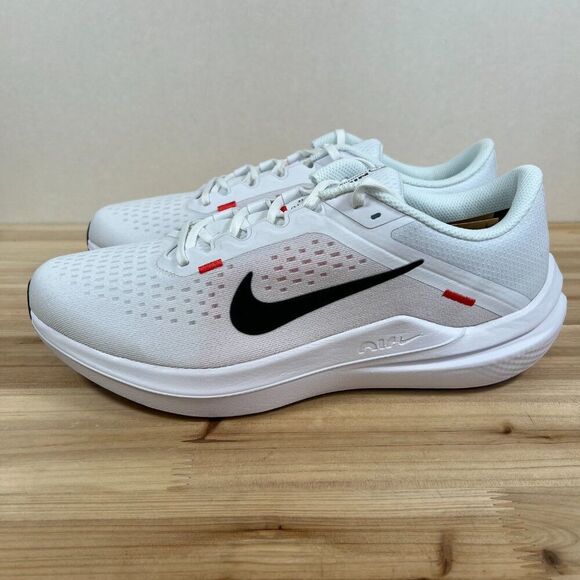 Nike Air Winflo 10 road running shoes Mens 12 White Black Light Crimson - Picture 6 of 9